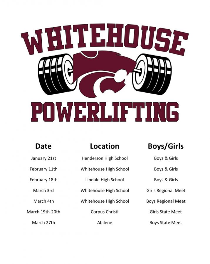 Powerlifting's season schedule